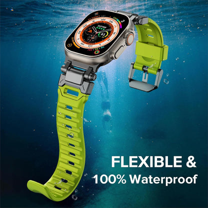 Rugged Apple Watch Ultra Strap 49Mm Iwatch Ultra strength Fluororubber ,49mm/45mm/44mm/42mm