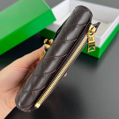 Zipped Card Case 100% lambskin for ladys,JKE-CC23