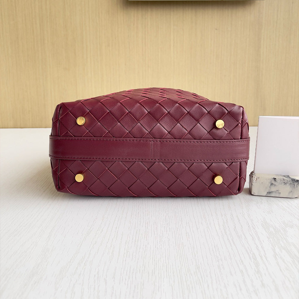 Small Handle Bag Woven Leather With Knot Bag ,BG2G-S10