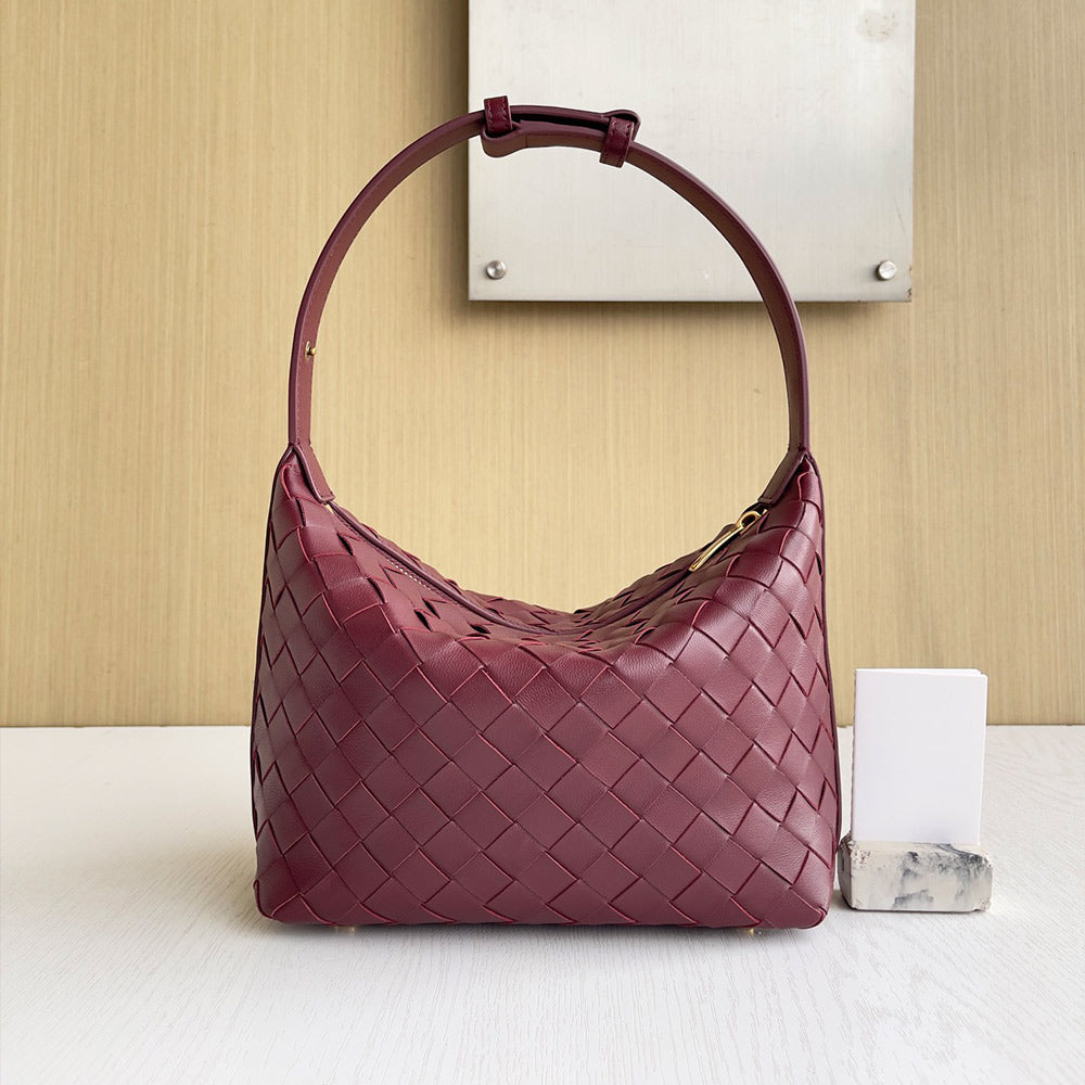 Small Handle Bag Woven Leather With Knot Bag ,BG2G-S10