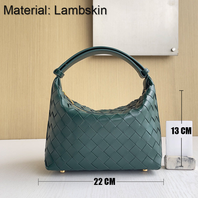 Small Handle Bag Woven Leather With Knot Bag ,BG2G-S10