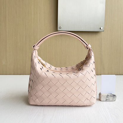 Small Handle Bag Woven Leather With Knot Bag ,BG2G-S9