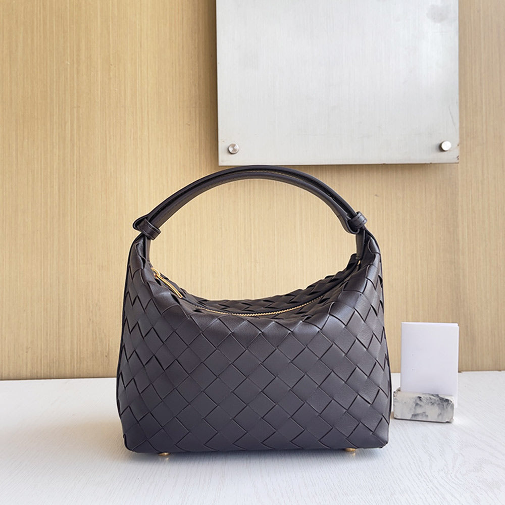 Small Handle Bag Woven Leather With Knot Bag ,BG2G-S9