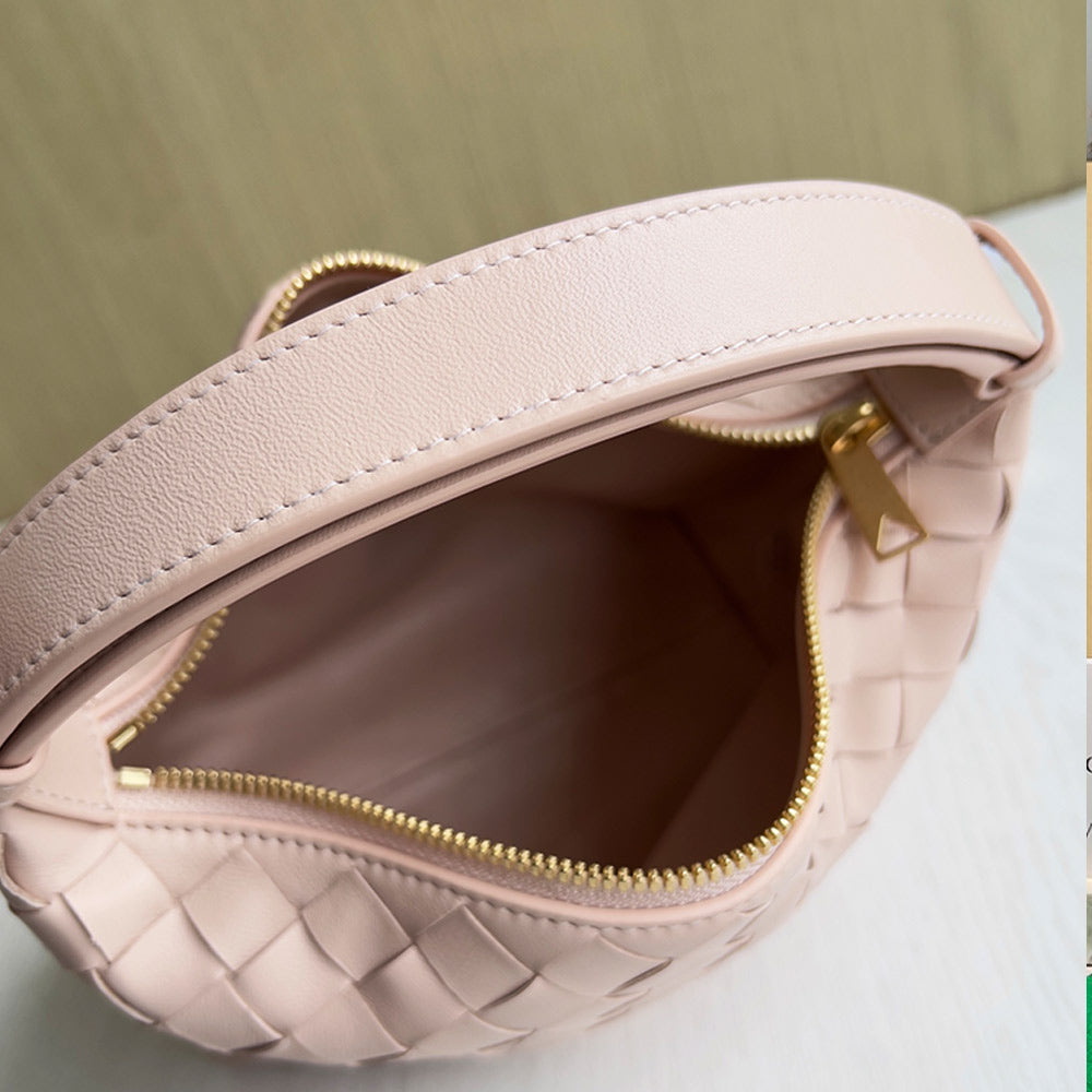 Small Handle Bag Woven Leather With Knot Bag ,BG2G-S9