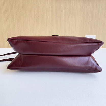 Smooth Calf Leather Bag With Double Flap Crossbody Bag,Medium【KE-BT88】