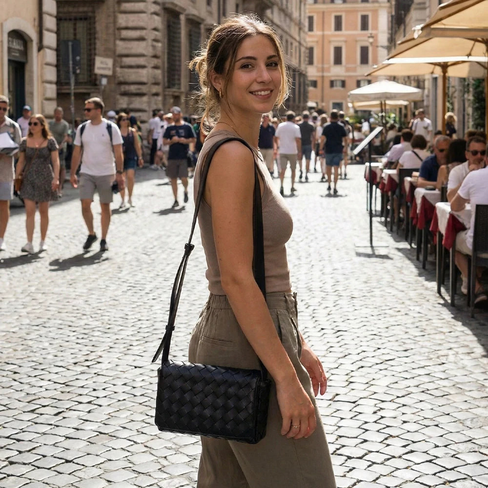 Premium Weave Mini Box Bag