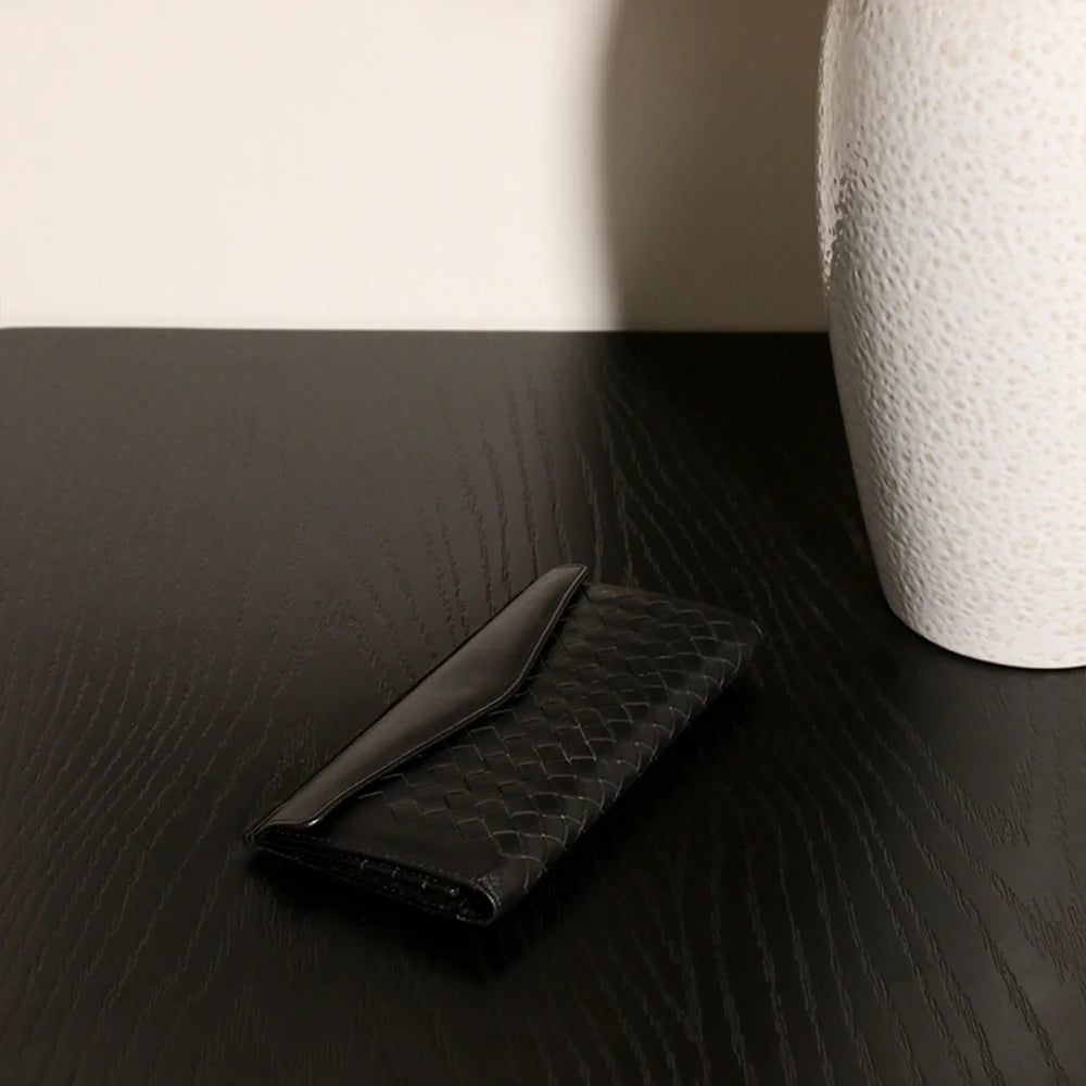 Woven Envelope Long Wallet