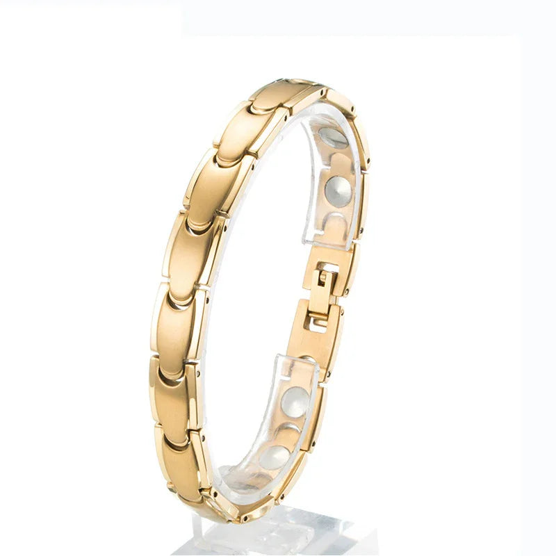 99.99% Germanium Magnetic Bracelet for Men Tungsten Arthritis Pain Relief Bracelet - CIVIBUY