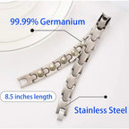 Germanium Magnetic Bracelet for Men stainless steel Arthritis Pain Relief Bracelet - CIVIBUY