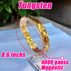 Magnetic bracelets for Pain Relief Men Tungsten Gold bracelet - CIVIBUY