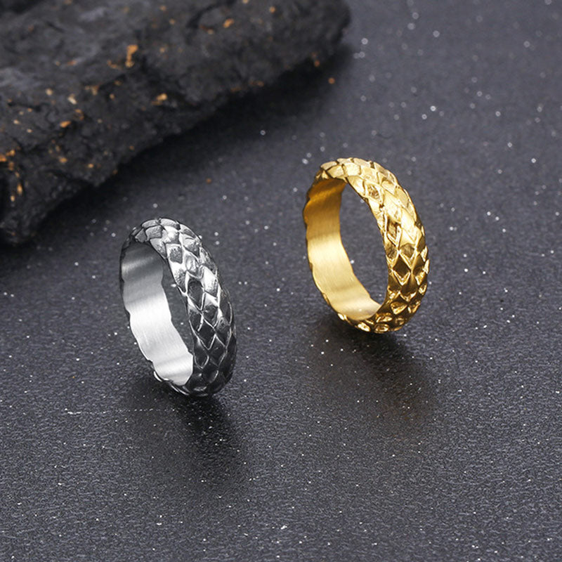 Dragon Signet Ring in Solid 18k Gold for men - CIVIBUY