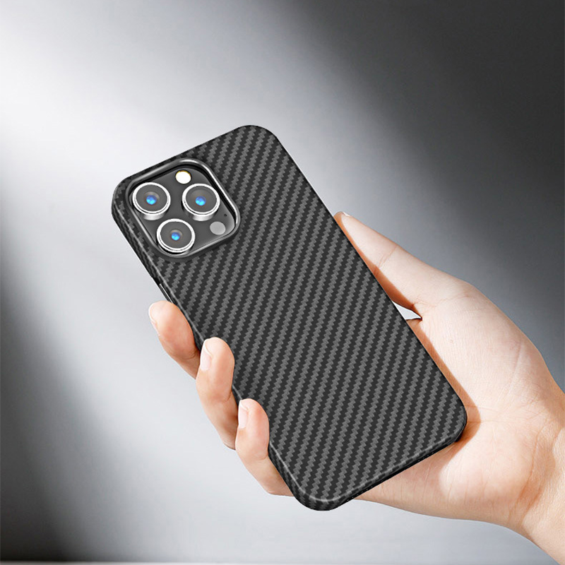 iPhone15 Pro Max case Pure Carbon Fiber camera Thin Aramid fiber phone Cover - CIVIBUY