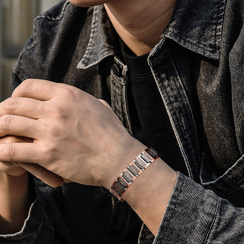 Copper bracelet fro men Power Magnetic Bracelets for Arthritis pains - CIVIBUY