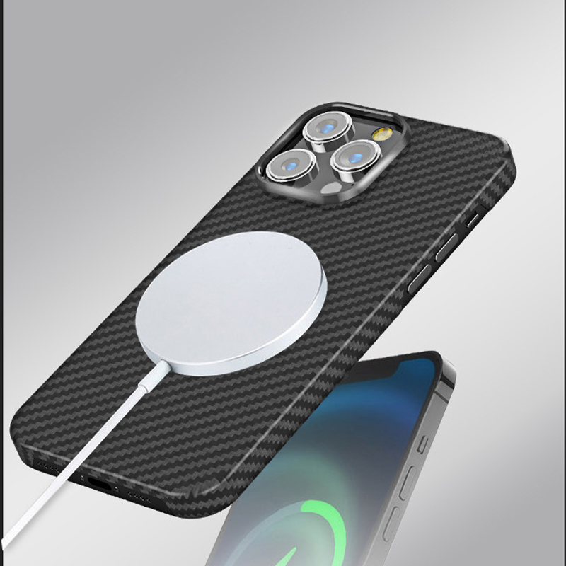 iPhone15 Pro Max case Pure Carbon Fiber camera Thin Aramid fiber phone Cover - CIVIBUY