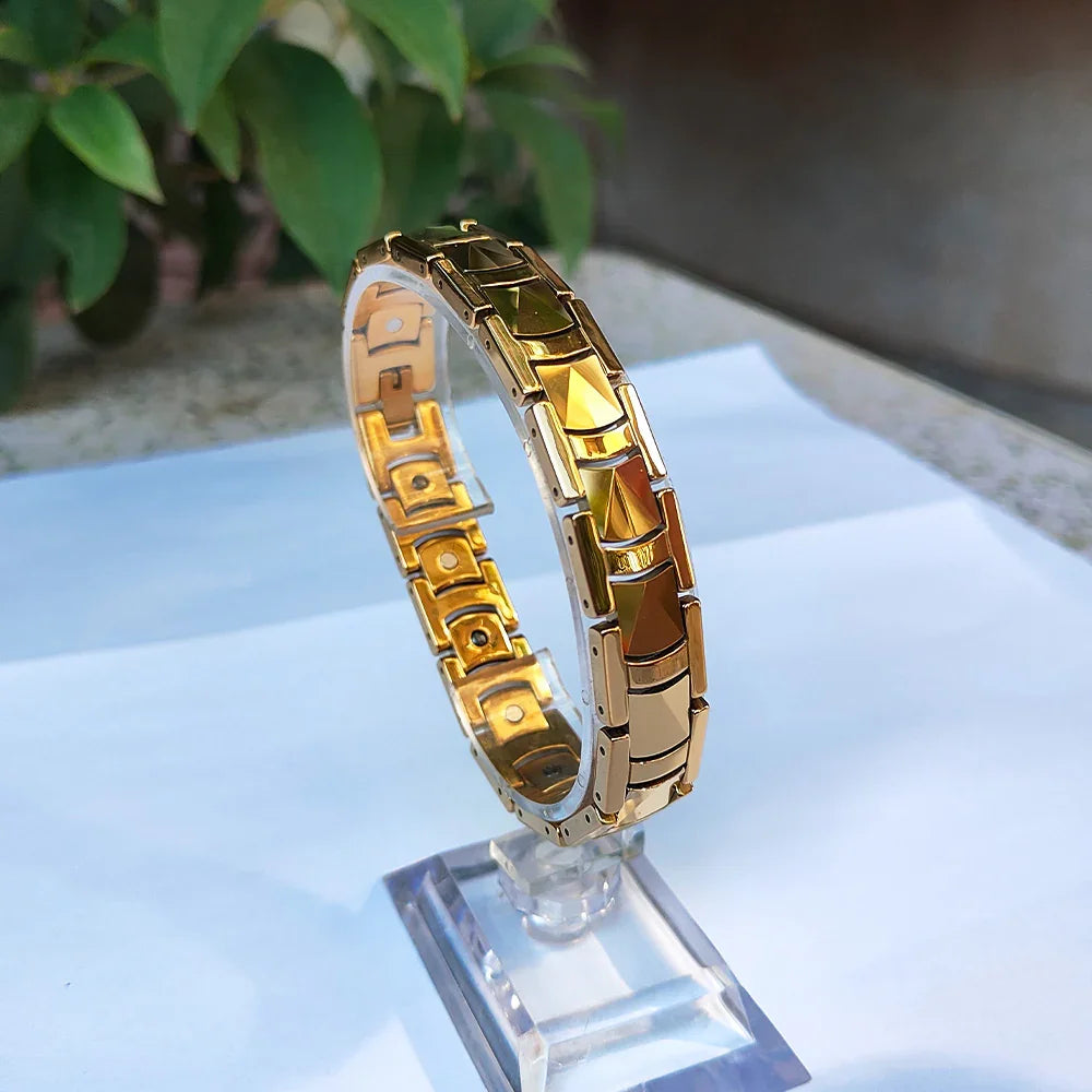 Magnetic Bracelets Tungsten Gold Magnetic Bracelet For Father