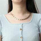 Germanium Necklace Blood Circulation Pain Relif Jewelry Gold Necklace SC-G11 - CIVIBUY