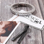 Heavy Biker Bracelet Men's Stainless Motorcycle Chain Bracelet - CIVIBUY