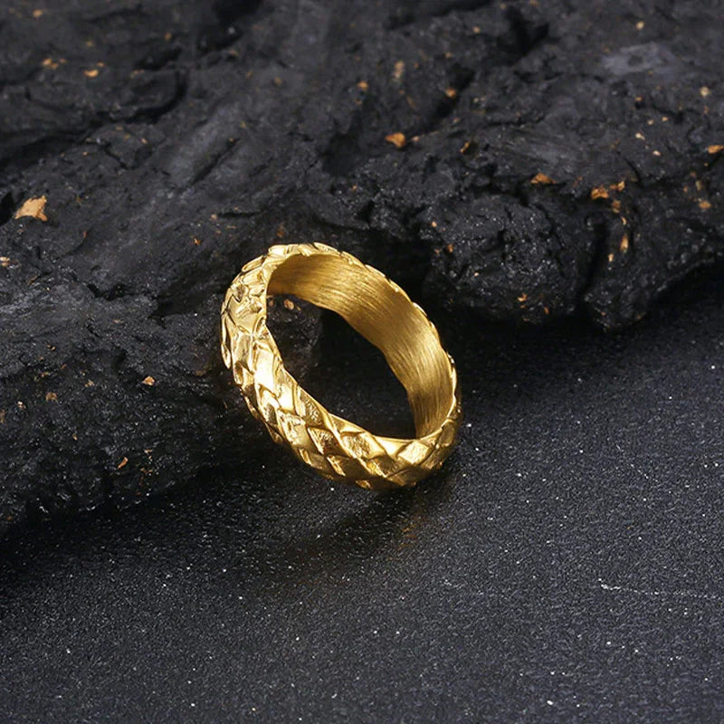 Dragon Signet Ring in Solid 18k Gold for men - CIVIBUY