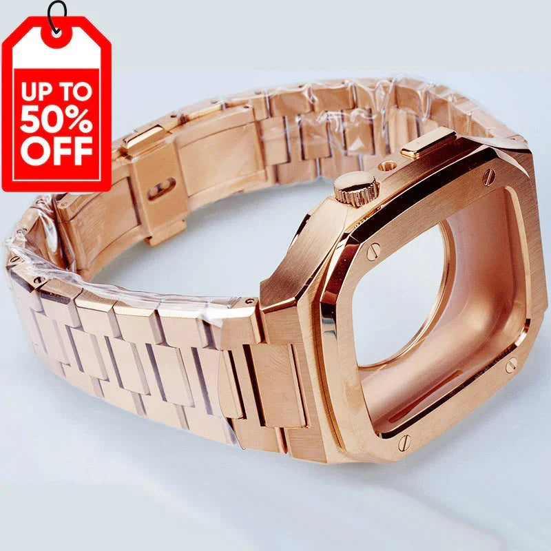 Luxury apple watch case and band set for apple Series 9/8/7/se/6/5