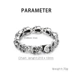 Skull braclet for men Deakside style Stainless Steel bracelet - CIVIBUY