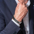 Biker Bracelet Bracelets Men's Stainless Motorcycle Chain Bracelet BS-5T - CIVIBUY