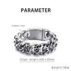 Crusoe Bracelets For Men skull steel bracelet - CIVIBUY