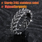 Heavy Study Steel Large Link Motorcycle Bike Bracelet, crafted for durability and style under $30