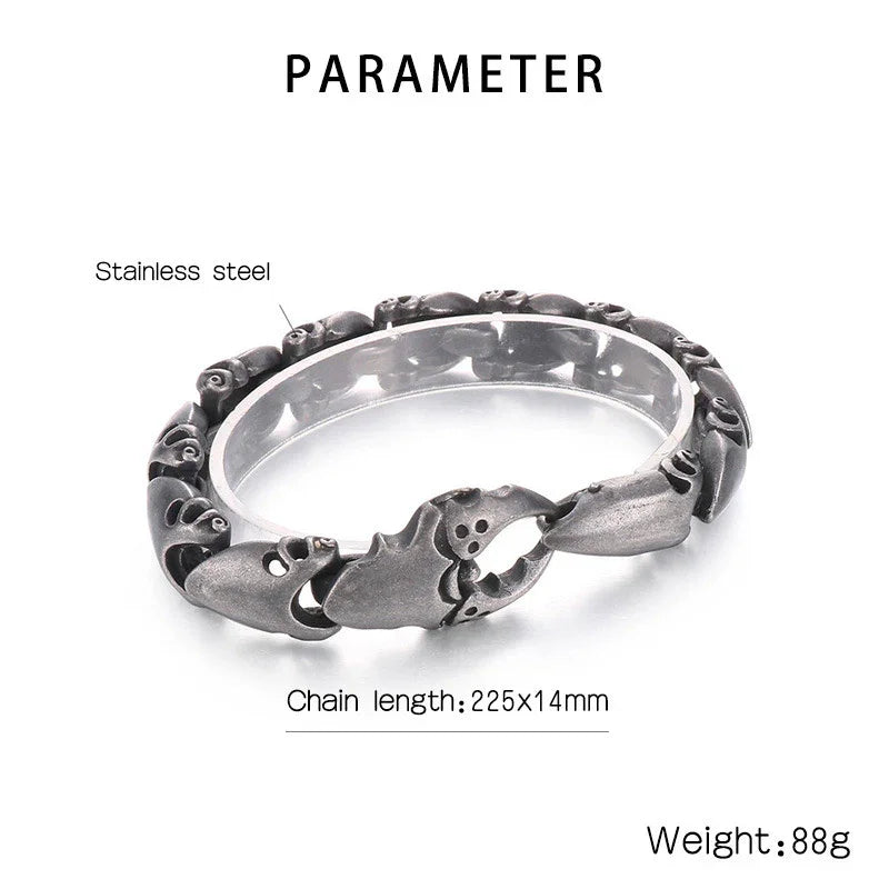 stainless steel Bracelets For Men crab bracelet - CIVIBUY