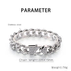 stainless steel Bracelets For Men snake bracelet - CIVIBUY