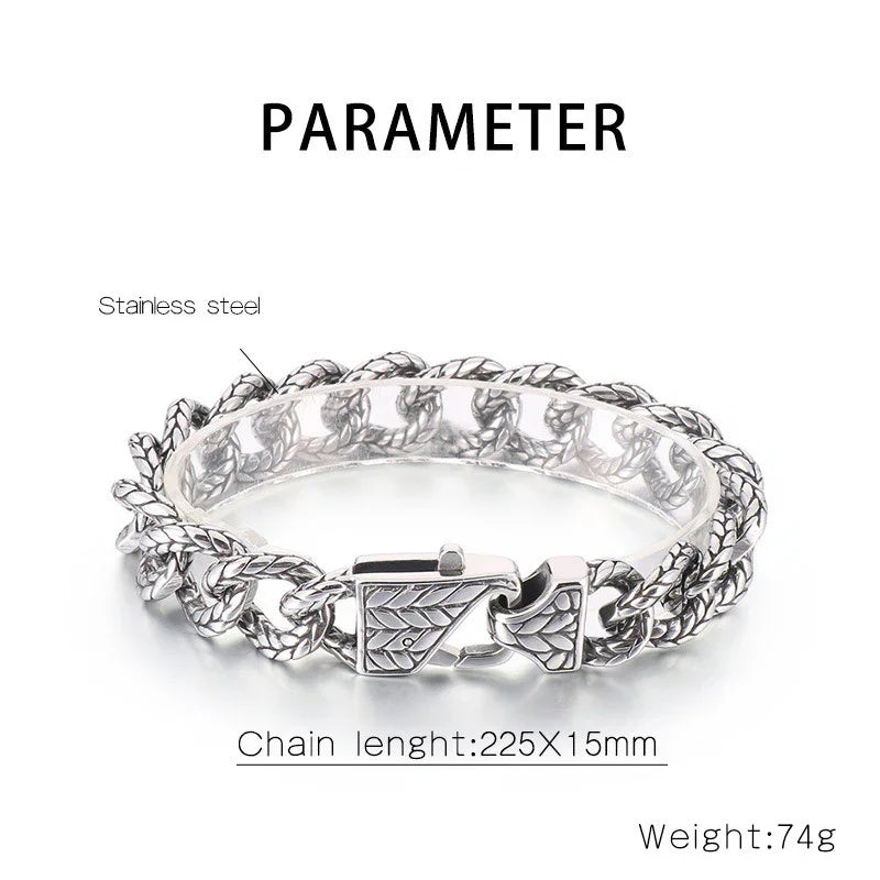stainless steel Bracelets For Men snake bracelet - CIVIBUY