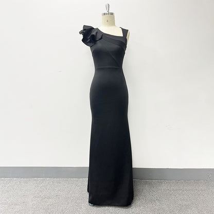 Black maxi dress women elegant luxury evening prom dresses vestido - CIVIBUY
