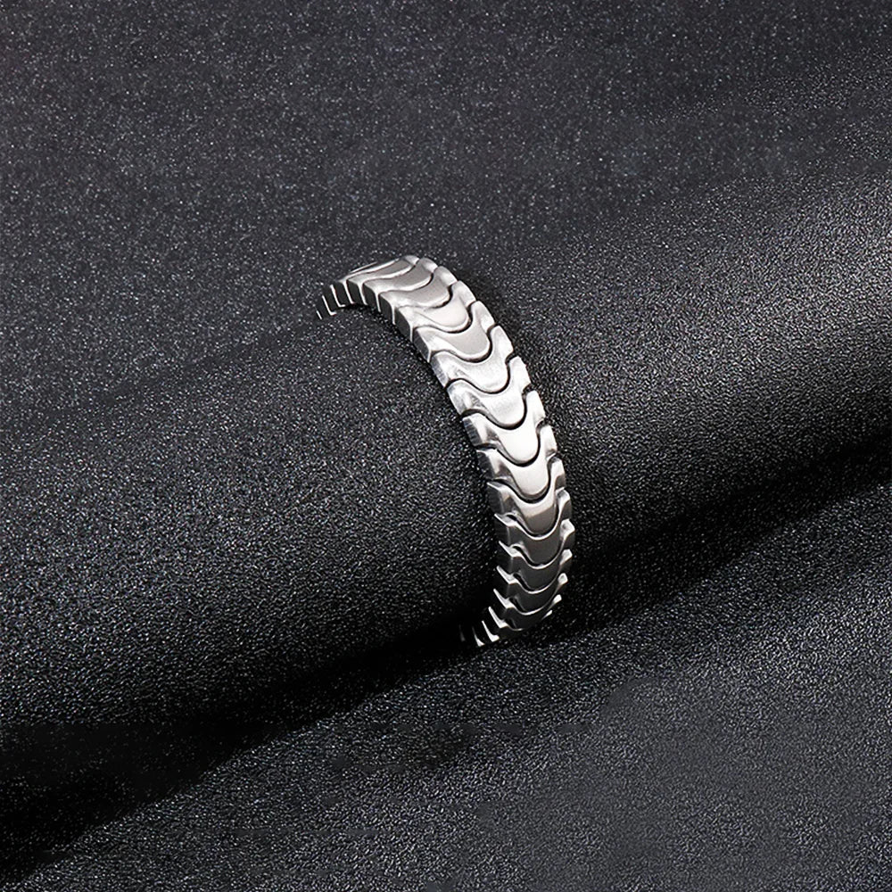 Heavy Biker Bracelet Men's Stainless Motorcycle Chain Bracelet - CIVIBUY