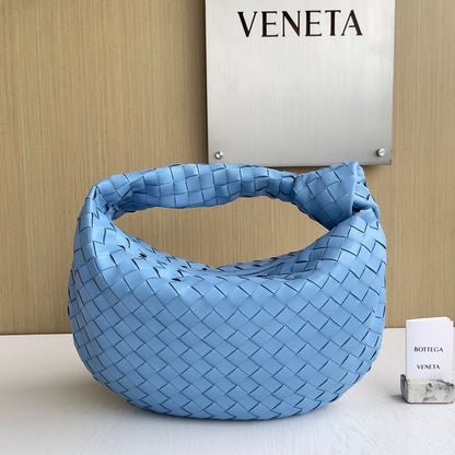 Woven Leather Handbags Hobo Bag Top-handle Woven Hobo ,Blue