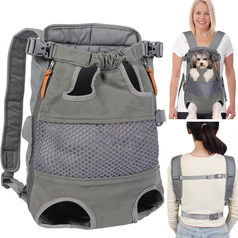 Lightweight Frenchie Backpack: Breathable Mesh Travel Bag for Dogs & Outdoor 