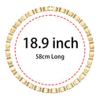 Germanium Necklace Blood Circulation Pain Relif Jewelry Gold Necklace SC-G11 - CIVIBUY