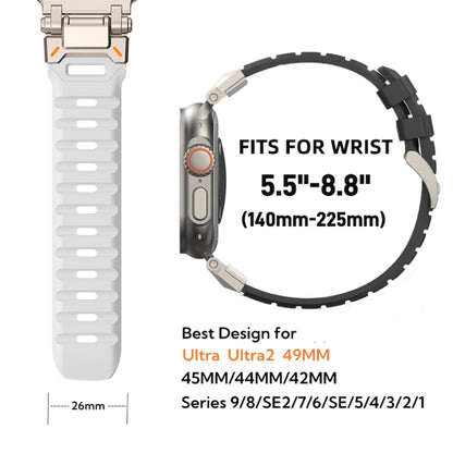 Rugged Apple Watch Ultra 2 Strap 49mm iwatch Ultra strength Fluororubber band XDM-Z9