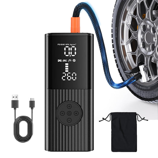 Car Tyre Inflator Portable Compressor-Air Pump 9000mAh & 150PSI Cordless Electric for Car, Motorcycle