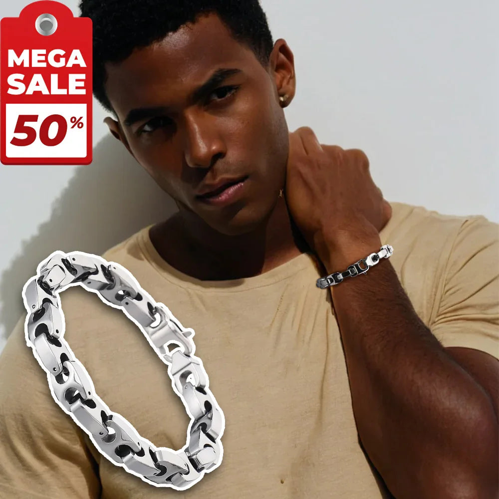 Classic Tungsten steel Link Bracelets Men's Bracelets - CIVIBUY