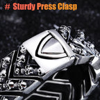 Heavy Study Steel Large Link Motorcycle Bike Bracelet, crafted for durability and style under $30