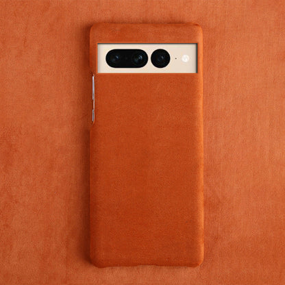 Premium Fuzzy Leather Phone Case for Google Pixel 9 Pro 