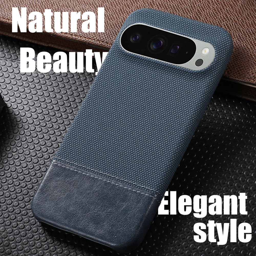 Premium Leather Phone Case for Google Pixel 9 Pro XL -Navy