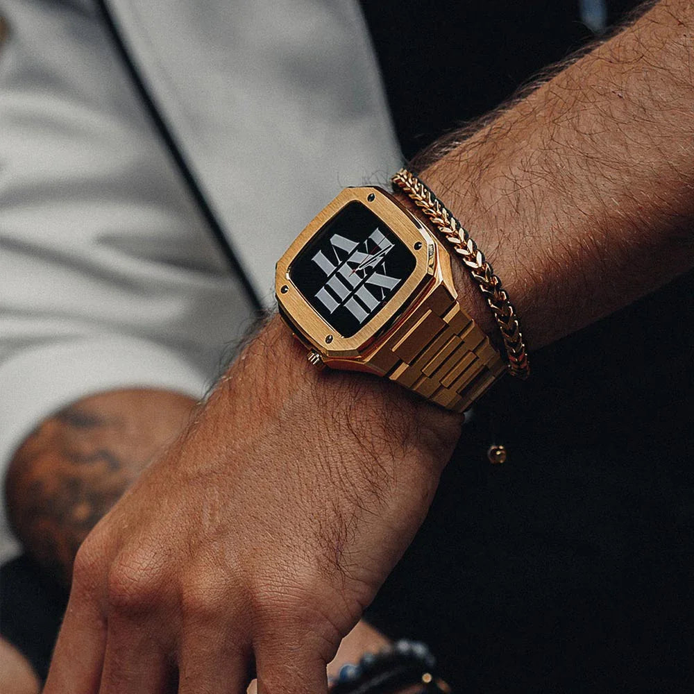 Luxury apple watch case and band set for apple Series 9/8/7/se/6/5