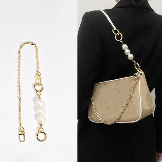 Metal Pearl Extender for Women Purse etsy Chain Belt Bag Accessories Bags Strap for Handbag Shoulder Handles