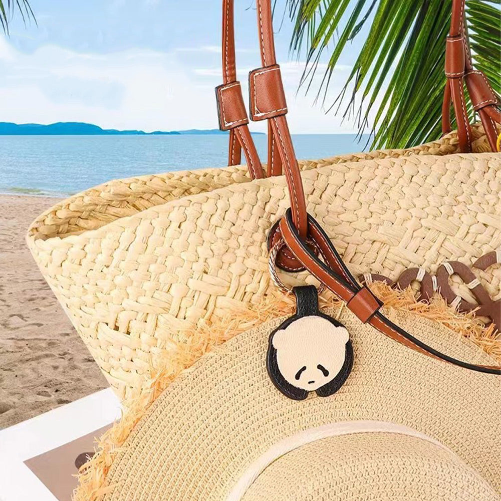 Leather magnetic clip hat anti-falling buckle panda style clip for hawaii beach travel Gadgets
