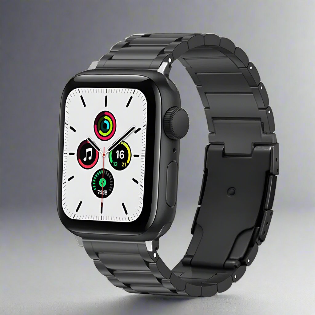 Titanium Band for Apple Watch Ultra 2, Titanium Metal Watchband Strap with Integrated Buckle for Apple iWatch