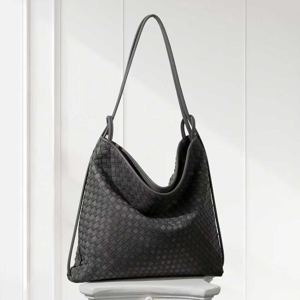 Women’s Brown Tote Bag Soft Slouchy Top Handle Handbag for Daily