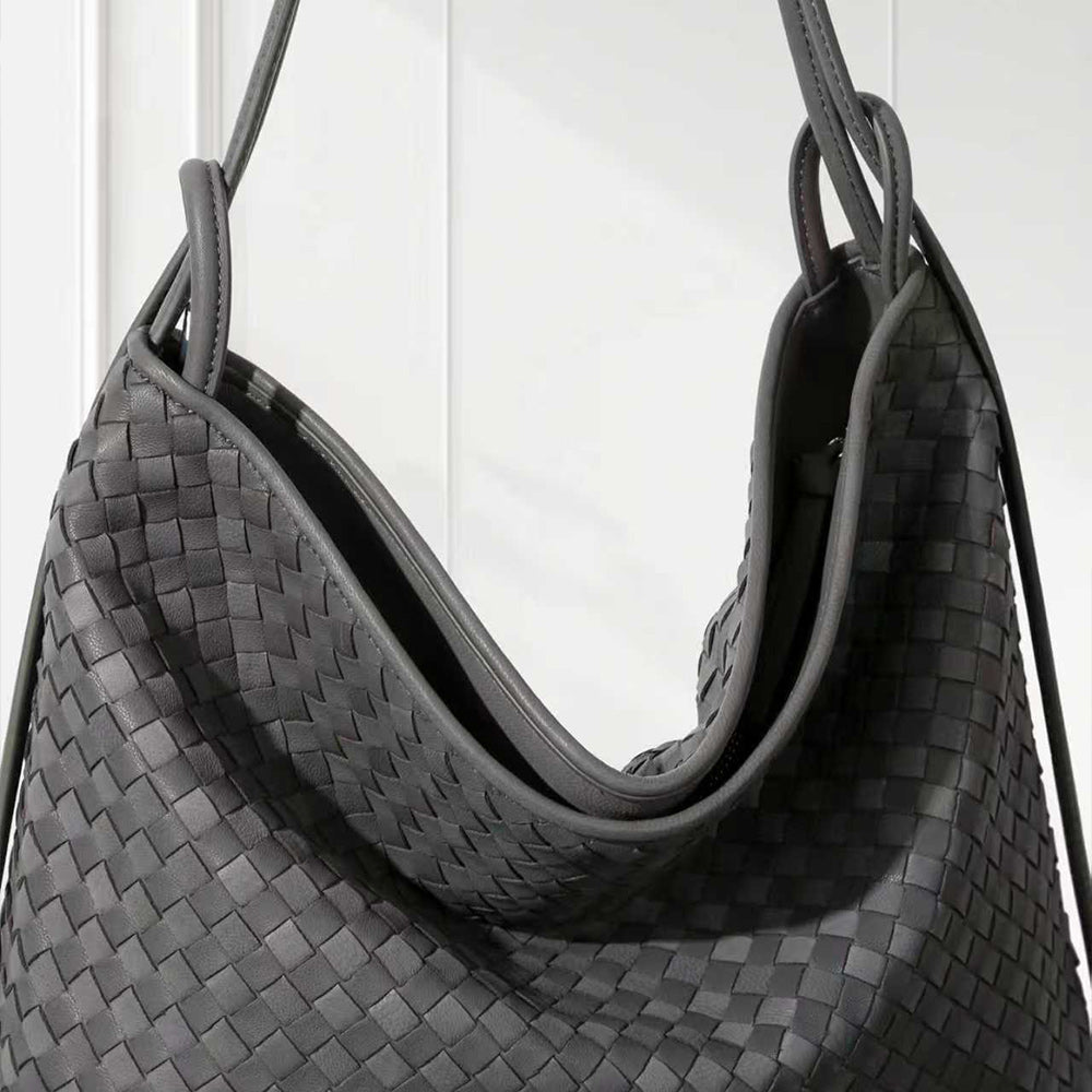 Women’s Brown Tote Bag Soft Slouchy Top Handle Handbag for Daily