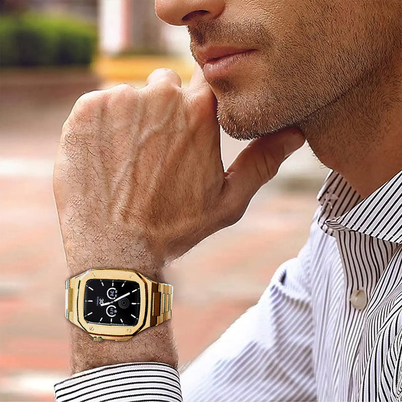 luxury apple watch case 44mm Men's apple watch case gold