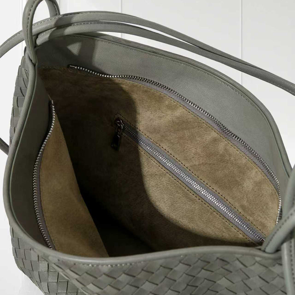 Women’s Brown Tote Bag Soft Slouchy Top Handle Handbag for Daily