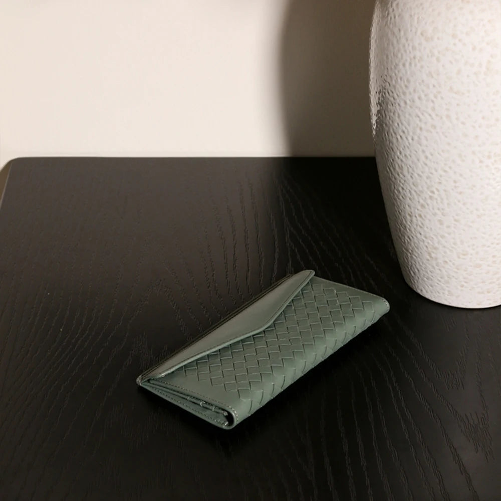 Woven Envelope Long Wallet
